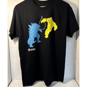 GODZILLA x KING KONG New Empire American Red Cross Movie Promo T-Shirt Large